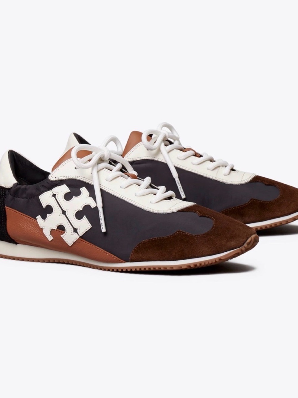 Tory Burch Brown, Black & White Men’s Low-Profile Runner